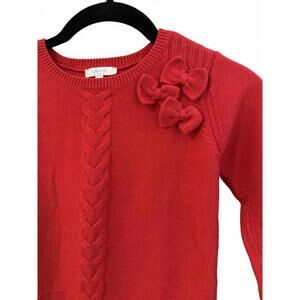 Jacadi Paris Girls Red Knit Sweater – Size 6 (116cm)